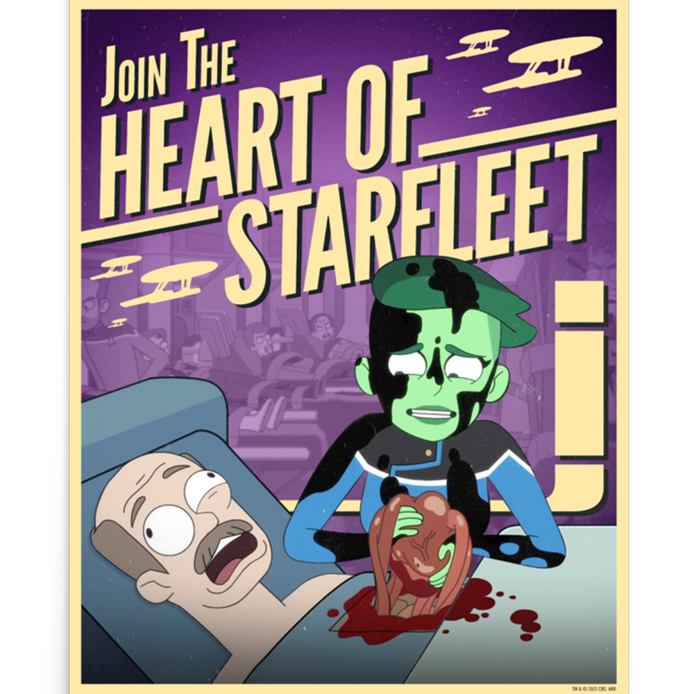 Star Trek: Lower Decks Heart of Starfleet Recruiting Premium Satin Poster