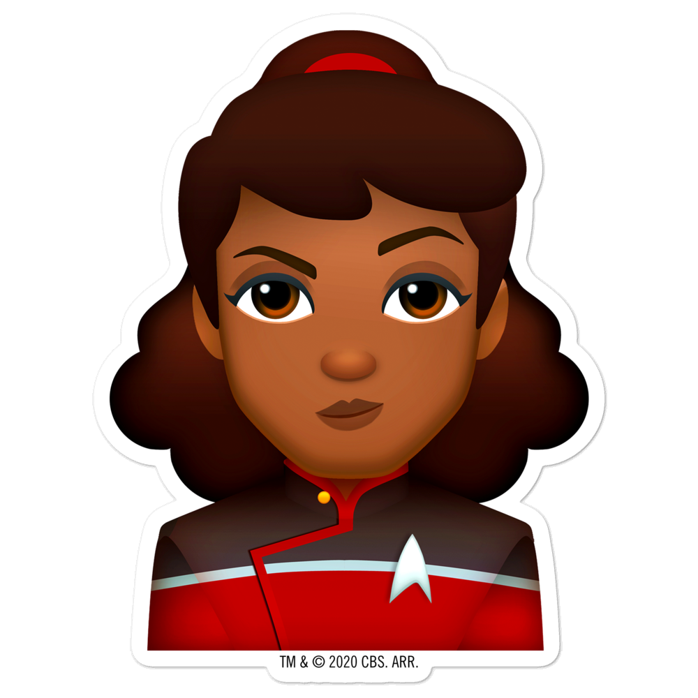 Star Trek: Lower Decks Mariner Emoji Die Cut Sticker