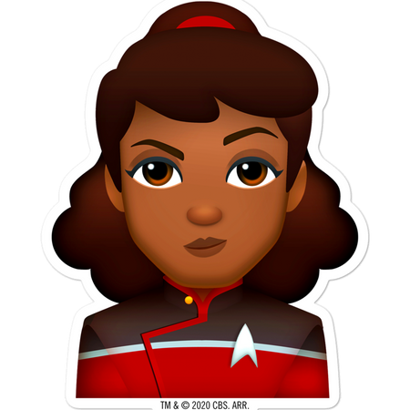 Star Trek: Lower Decks Mariner Emoji Die Cut Sticker