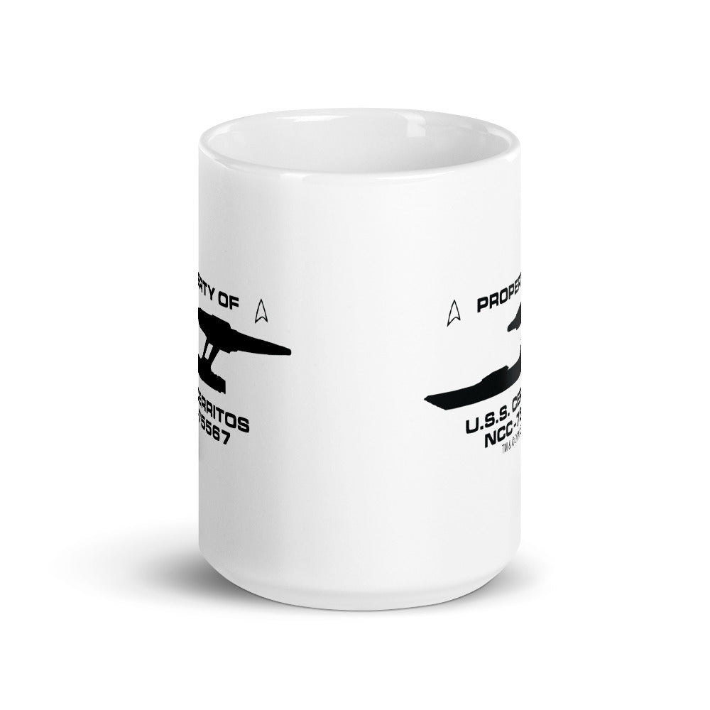 Star Trek: Lower Decks Property Of White Mug