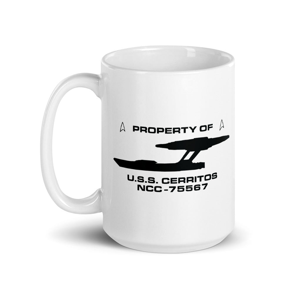 Star Trek: Lower Decks Property Of White Mug