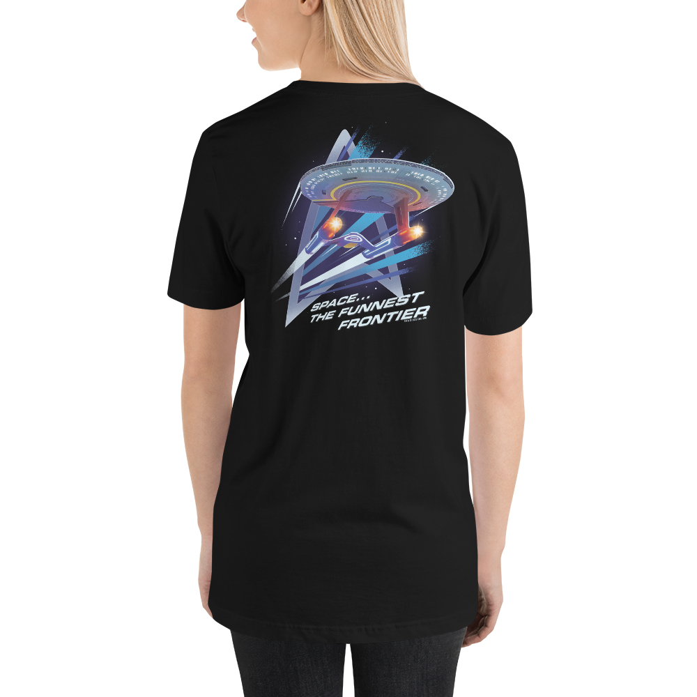 Star Trek: Lower Decks Space The Funnest Frontier Black Unisex Premium T-Shirt