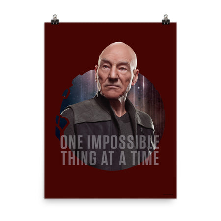 Star Trek: Picard One Impossible Thing At A Time Premium Satin Poster