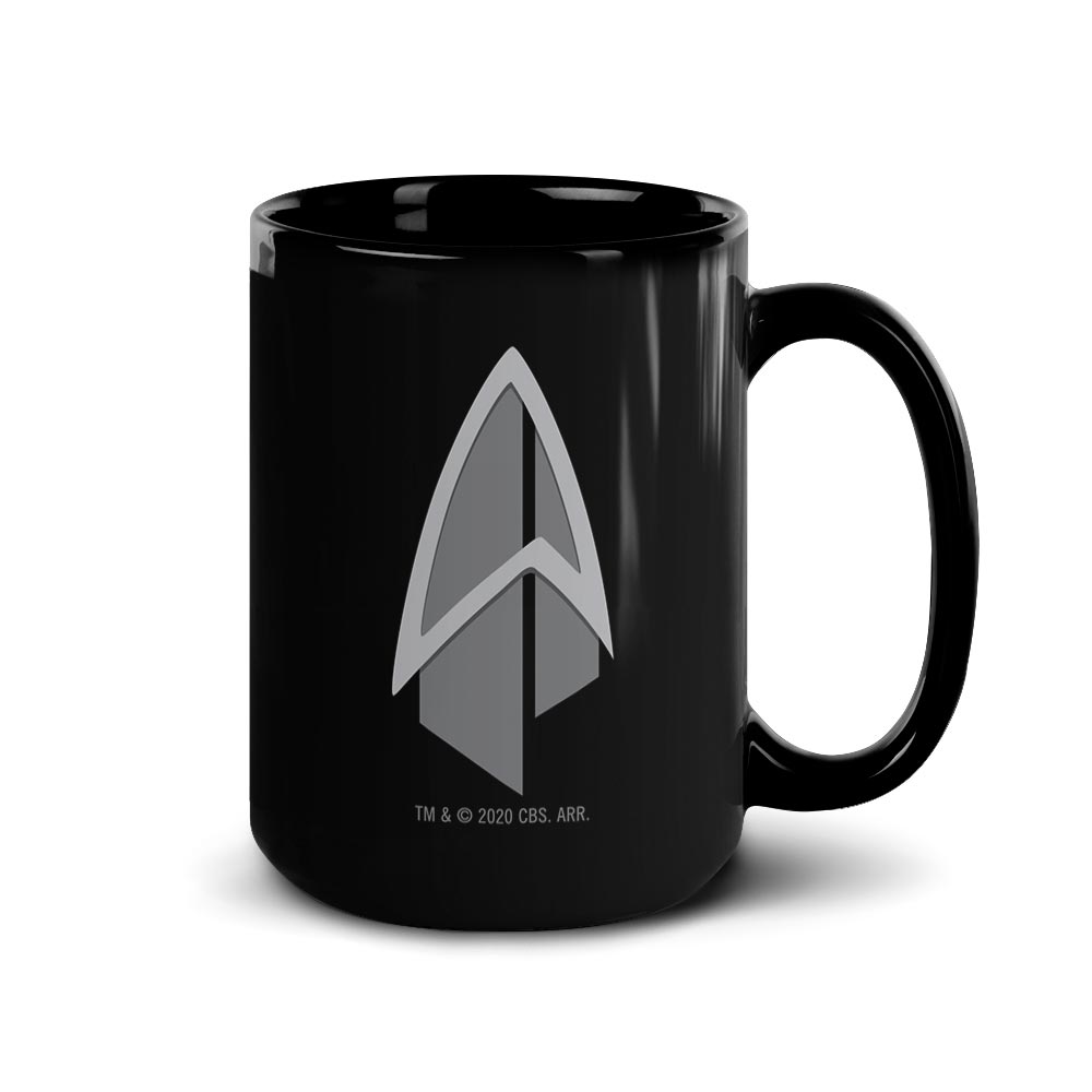 Star Trek: Picard Starfleet Badge Black Mug