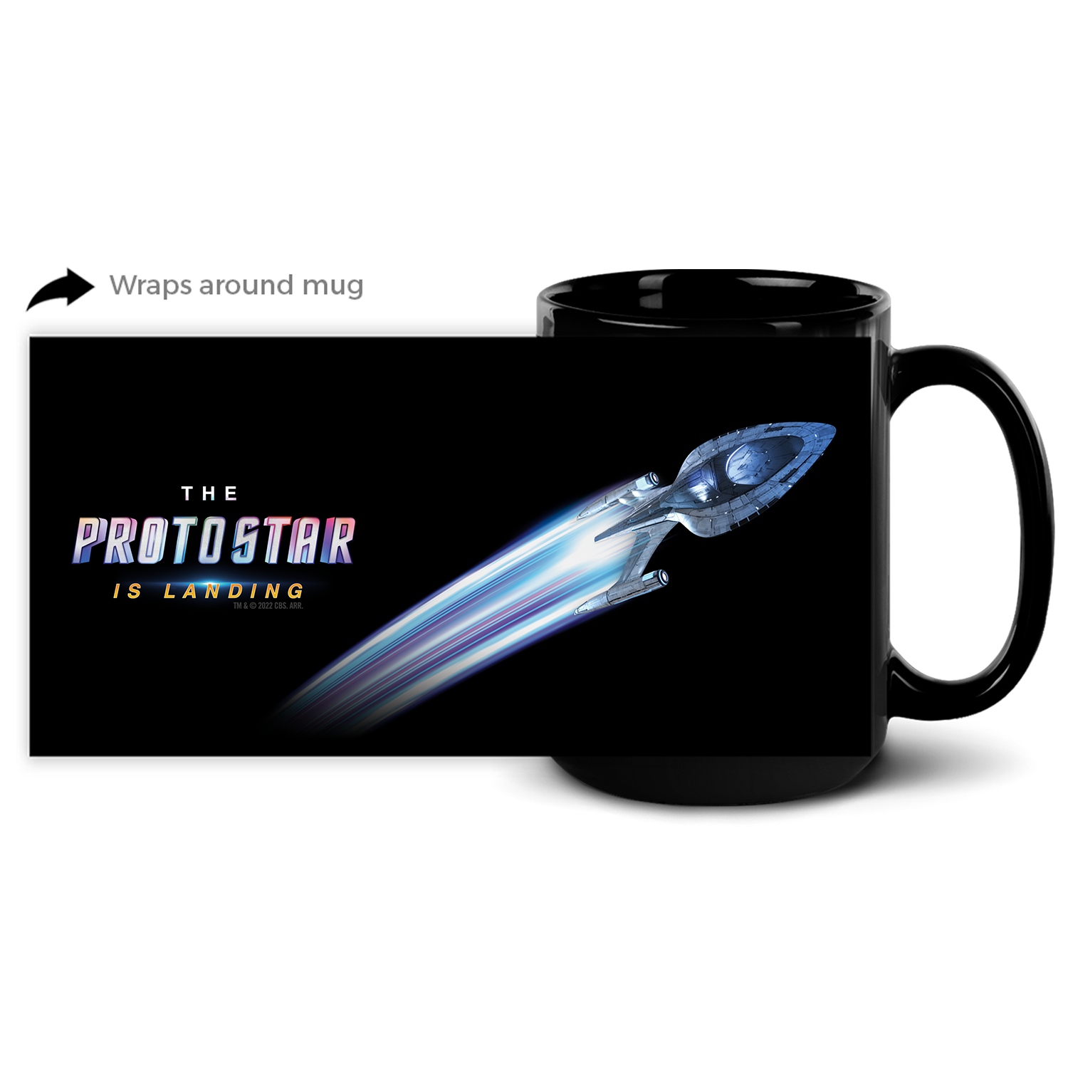 Star Trek: Prodigy The Protostar Is Landing Black Mug