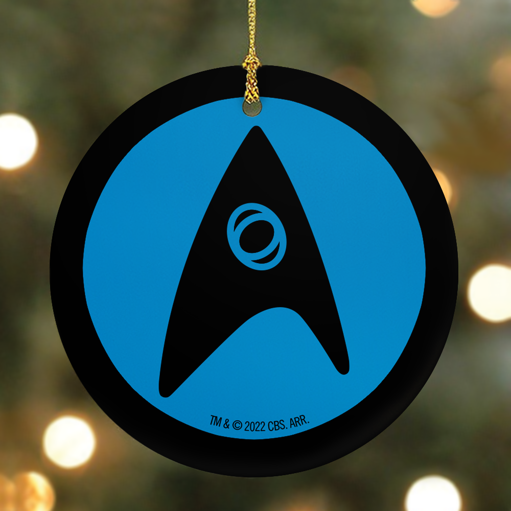 Star Trek: The Original Series Science Uniform Personalized Double-Sided Ornament