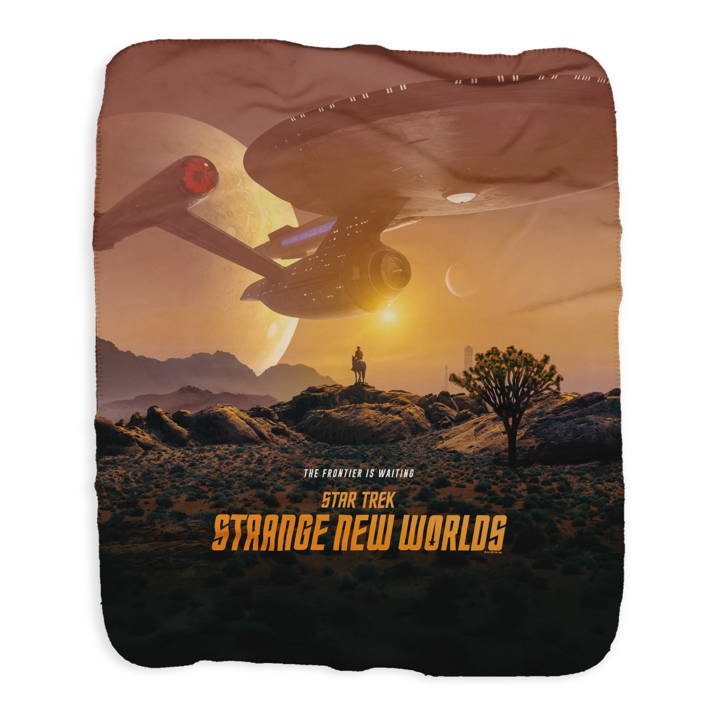 Star Trek: Strange New Worlds Landing Party Key Art Sherpa Blanket