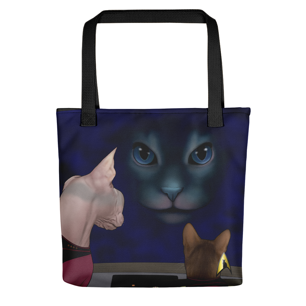 Star Trek: The Next Generation Hologram Cat Premium Tote Bag