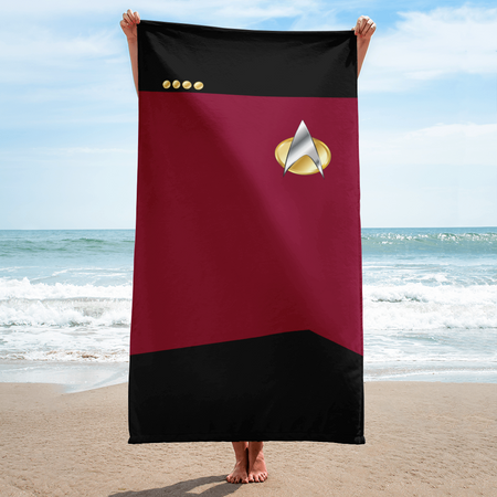 Star Trek: The Next Generation Command Uniform Beach Towel