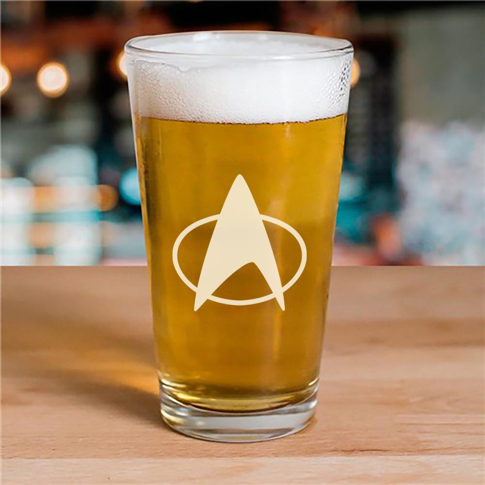 Star Trek: The Next Generation Delta Laser Engraved Pilsner Glass