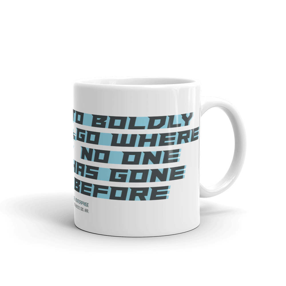 Star Trek: The Next Generation U.S.S. Enterprise Warp Jump  White Mug