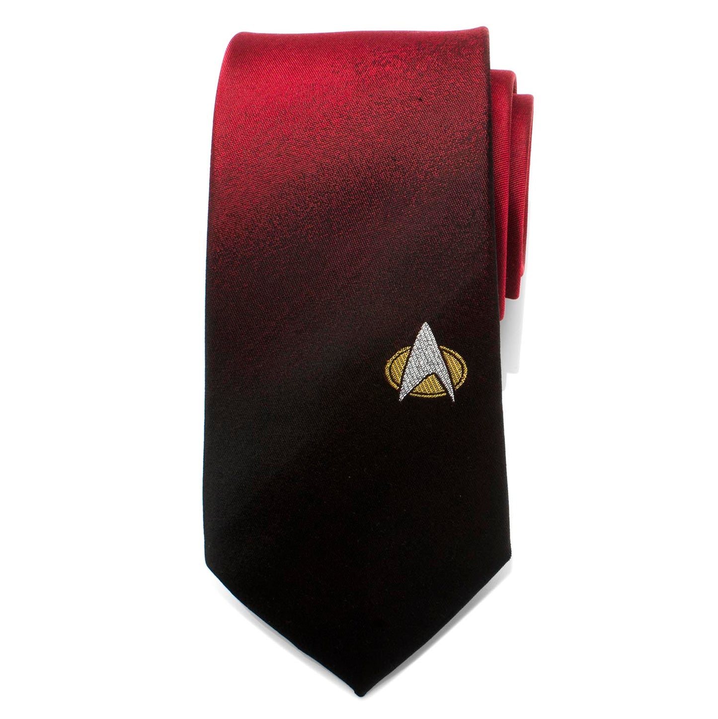 Star Trek: The Next Generation Shield Red Ombre Men's Tie