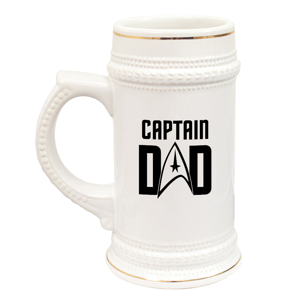 Star Trek: The Original Series Captain Dad 20 oz Ceramic Beer Stein