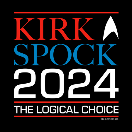 Star Trek: The Original Series Kirk & Spock 2024 Adult Short Sleeve T-Shirt