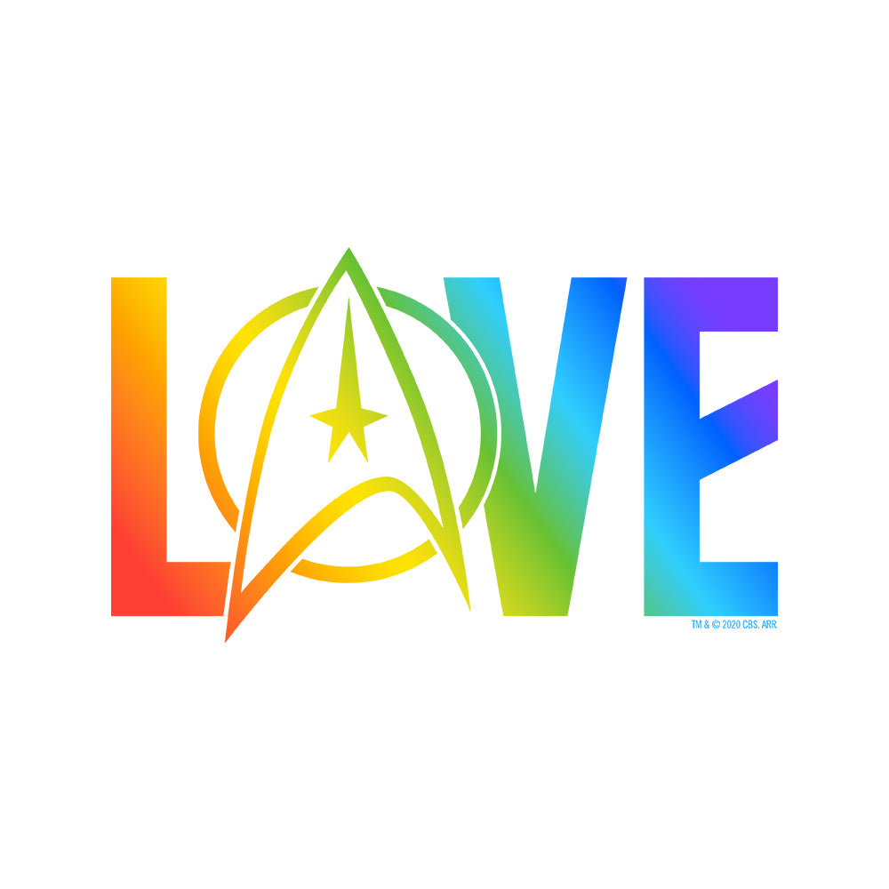 Star Trek: The Original Series Pride Love Adult Short Sleeve T-Shirt