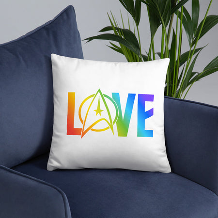 Star Trek: The Original Series Pride Love Throw Pillow