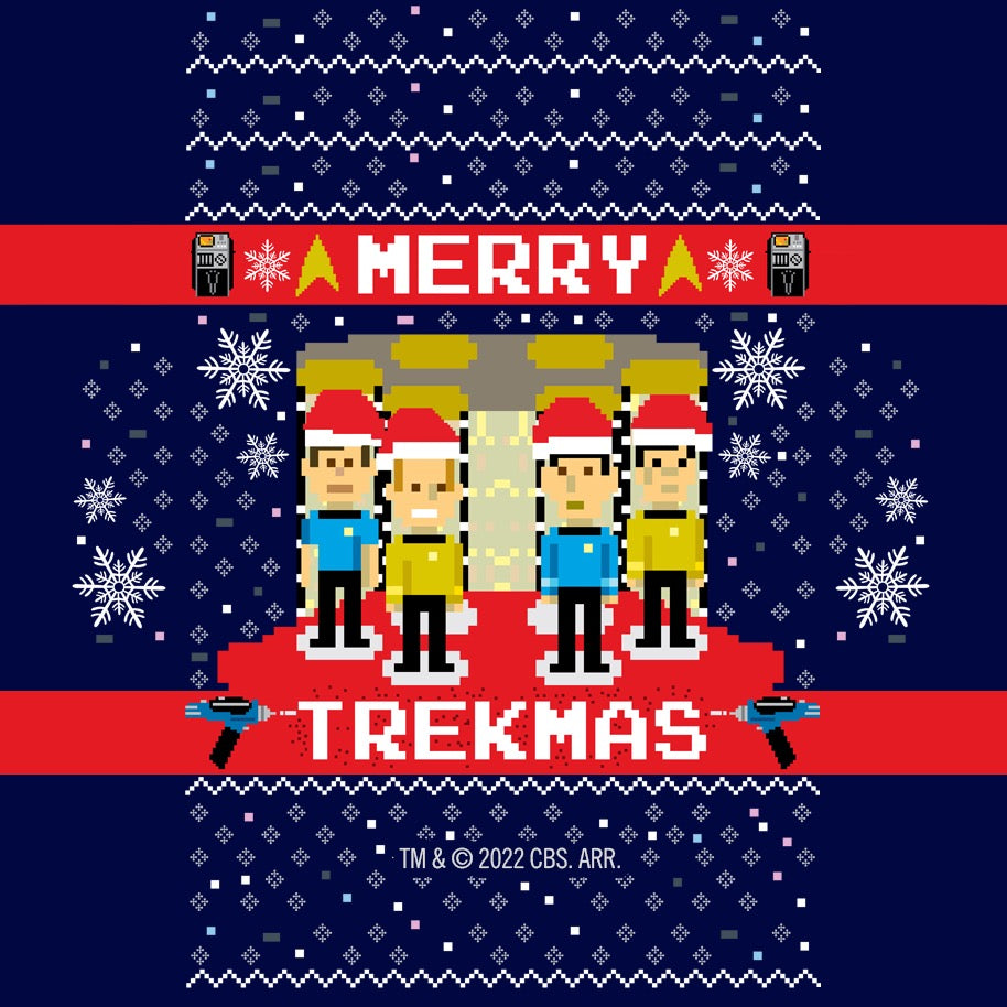 Star Trek: The Original Series Merry Trekmas Personalized Double-Sided Ornament