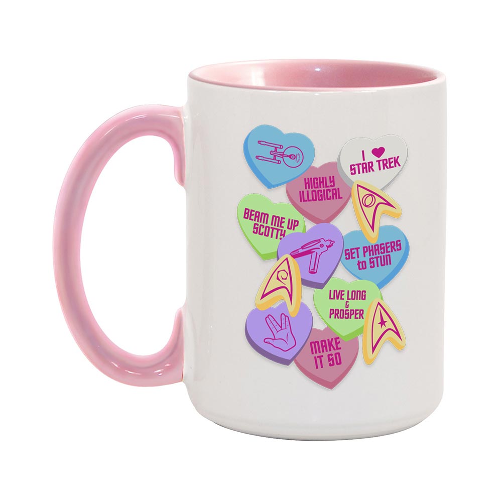 Star Trek Valentine's Day Collage Two-Tone Mug