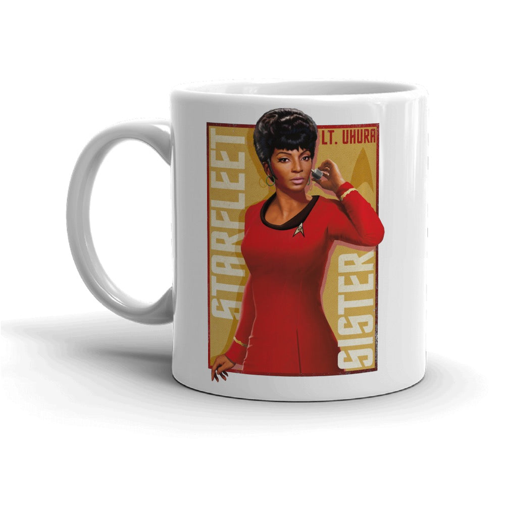 Star Trek: The Original Series Uhura Starfleet Sister White Mug