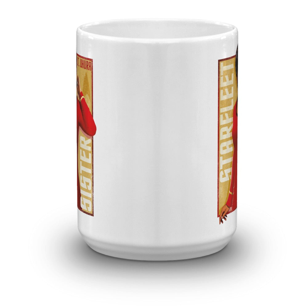 Star Trek: The Original Series Uhura Starfleet Sister White Mug