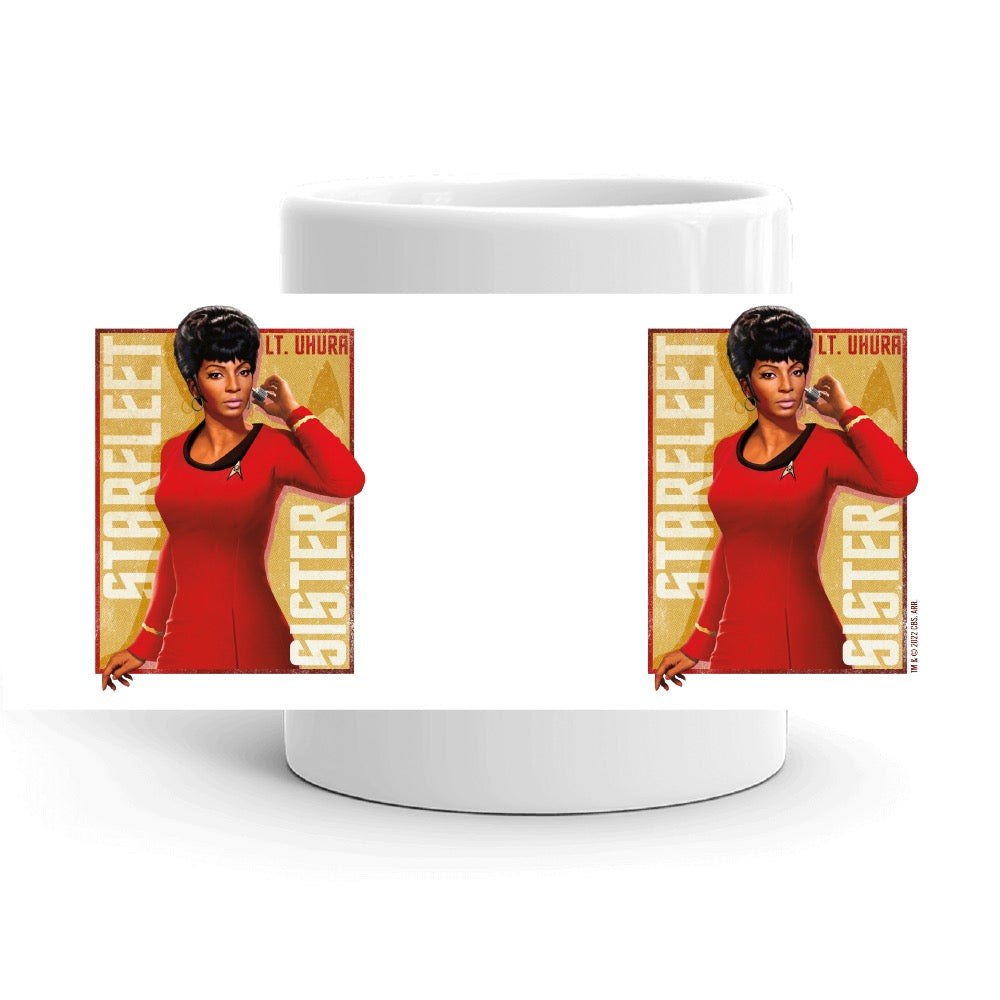 Star Trek: The Original Series Uhura Starfleet Sister White Mug