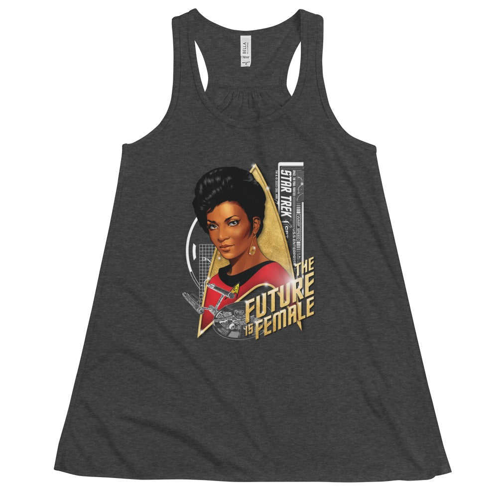 Star Trek: The Original Series Uhura The Future is Female Women's Flowy Racerback Tank Top