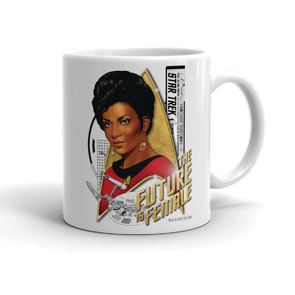 Star Trek: The Original Series Uhura The Future is Female White Mug