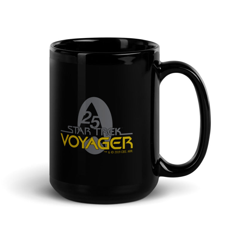 Star Trek: Voyager 25 Gold Crew 2 Black Mug