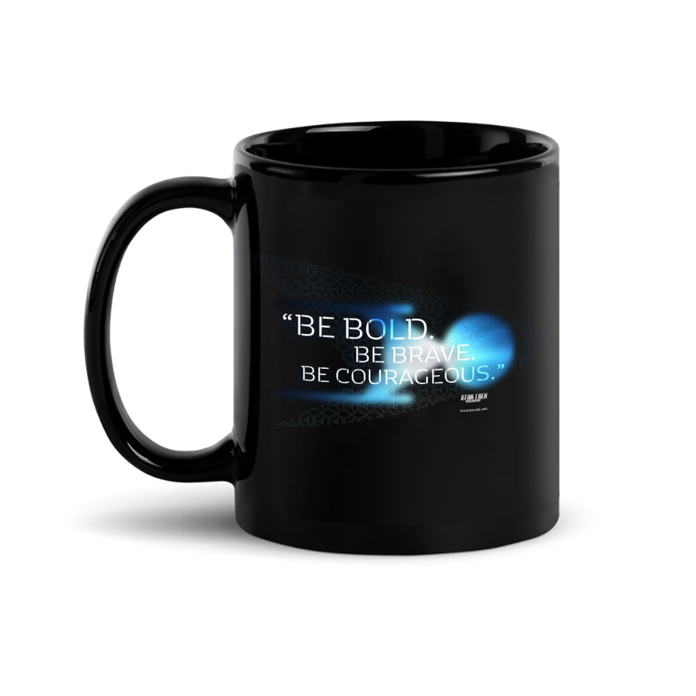 Star Trek: Discovery Be Bold. Be Brave. Be Courageous. Black 11 oz Mug