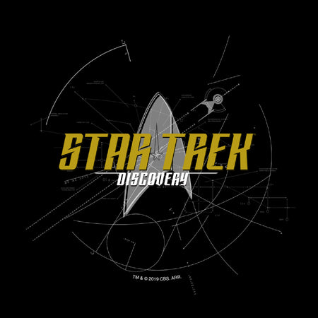 Star Trek: Discovery Logo Sketch Adult Short Sleeve T-Shirt