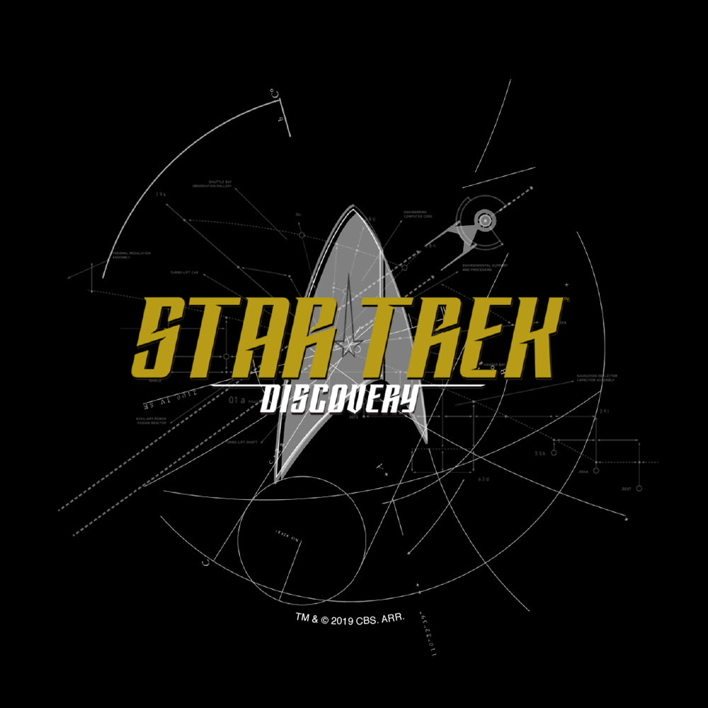 Star Trek: Discovery Logo Sketch Adult Short Sleeve T-Shirt