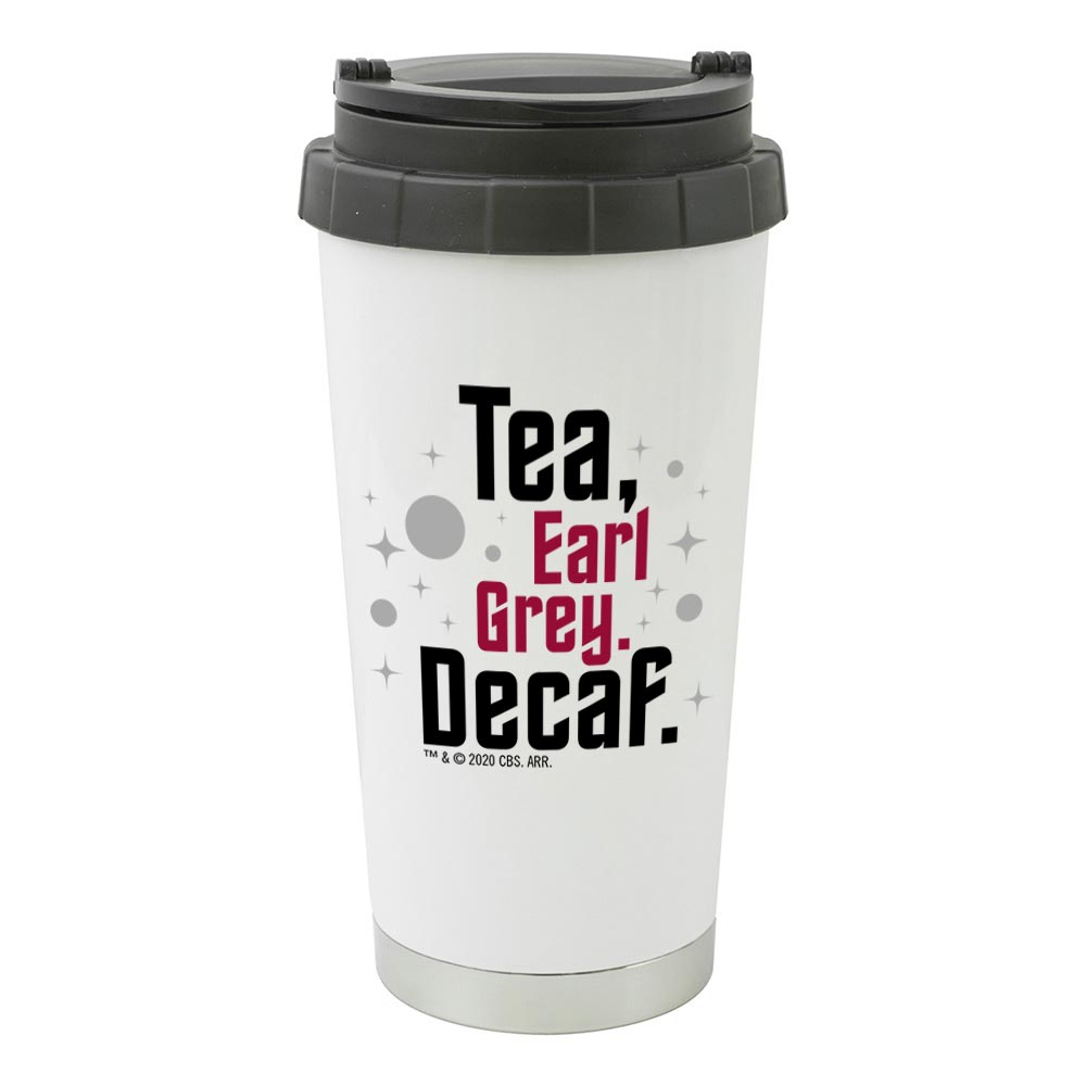 Star Trek: Picard Earl Grey Decaf 16 oz Stainless Steel Thermal Travel Mug