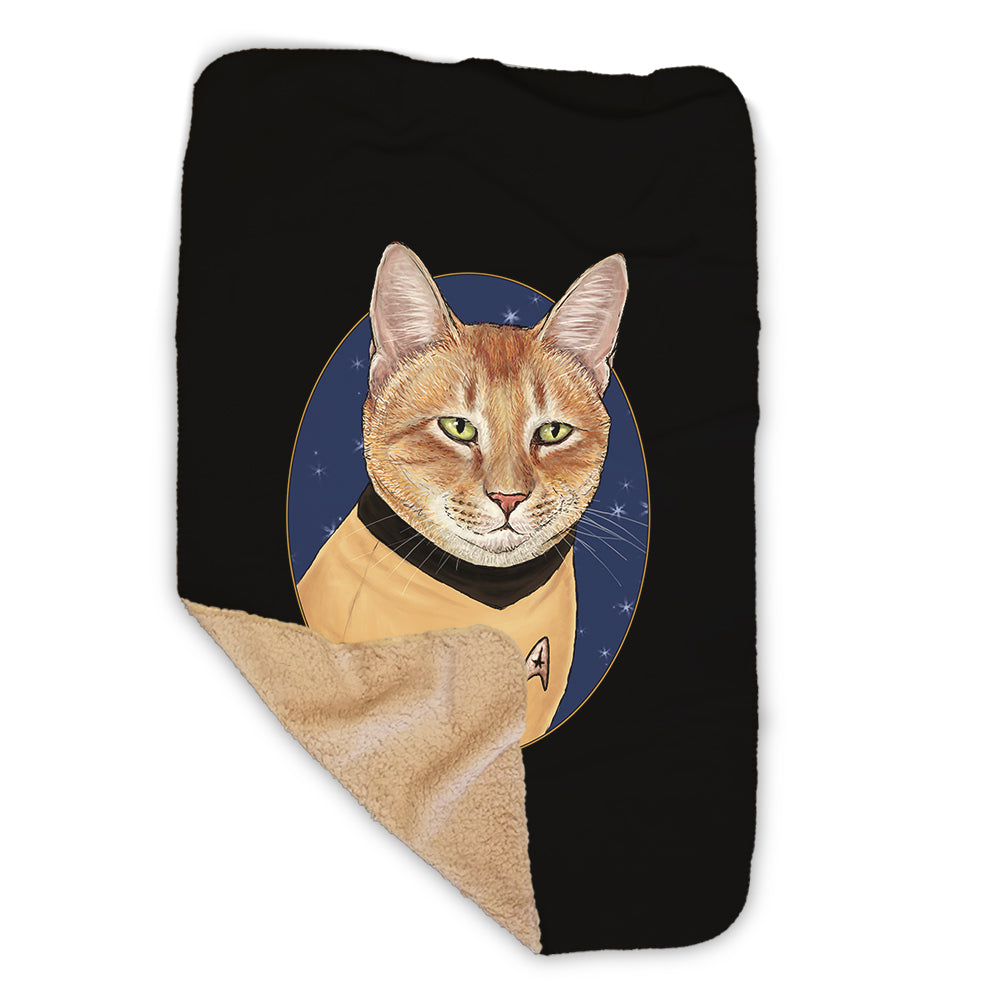 Star Trek: The Original Series Cat Captain Kirk Sherpa Blanket