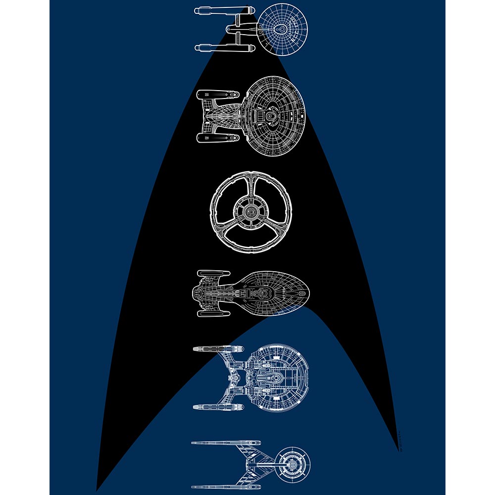 Star Trek: The Original Series Ships of the Line Delta Sherpa Blanket