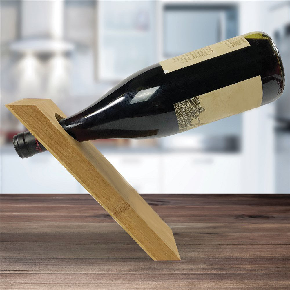 Star Trek: Picard Chateau Picard Vineyard Logo Wooden Wine Bottle Holder